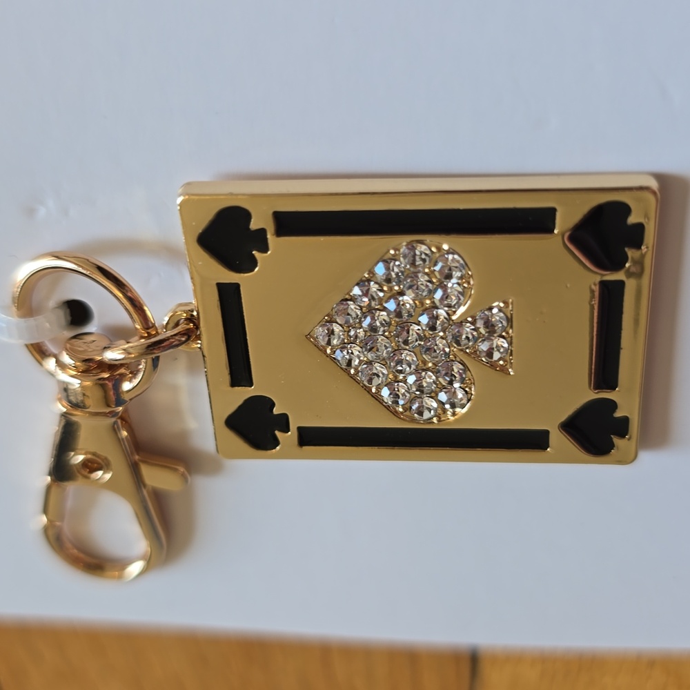 NWT, kate spade new york x Target, Playing Card Bag Charm Keychain - Picture 10 of 11